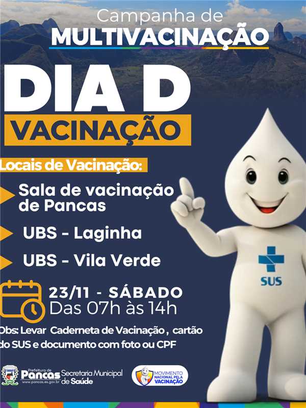 Campanha busca ampliar a cobertura vacinal e reforçar a saúde preventiva no município